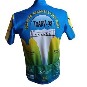 Mens Vintage Cyclist Bike Jersey  Medium 90s Shaver Sport Colorado TOARV-98 1998